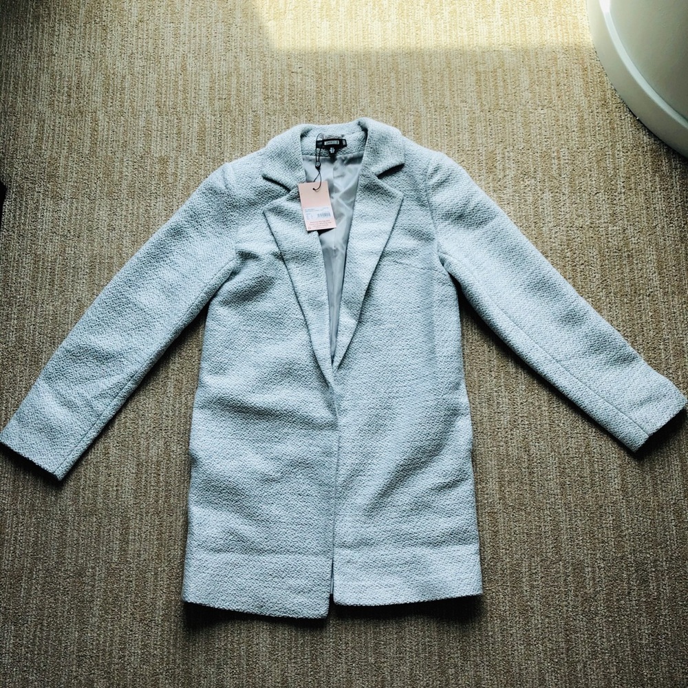 stone textured formal coat